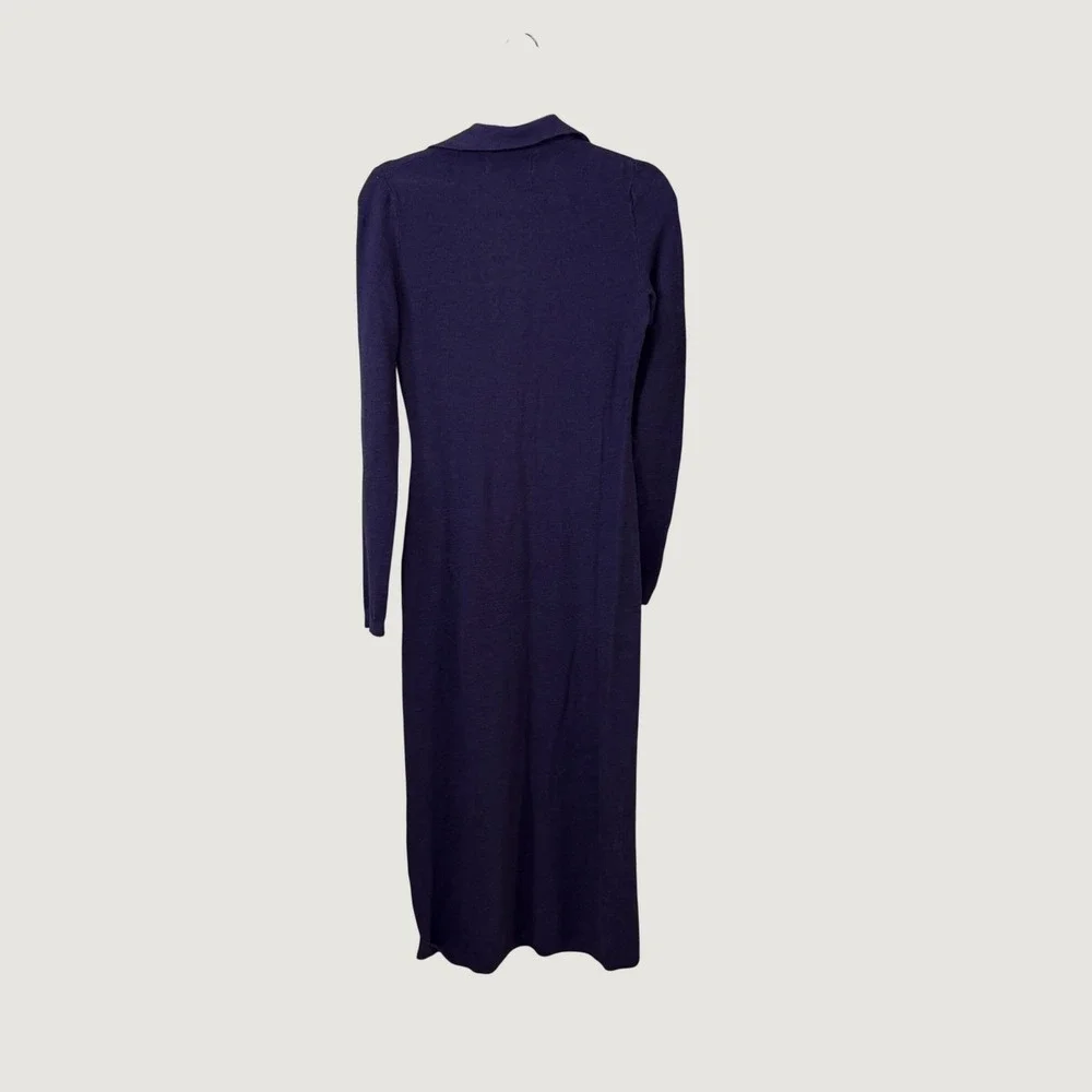 Free People Free-Est Plum Purple Cotton Linen Knit Midi Dress Minimalist XS NWT